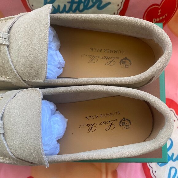 Loro Piana Summer Leather Women's Loafers - Picture 2 of 8